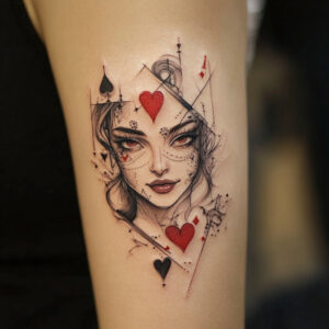 poker card tattoo designs