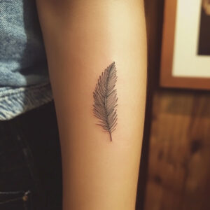 small feather tattoo ideas