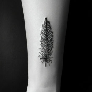 small feather tattoos