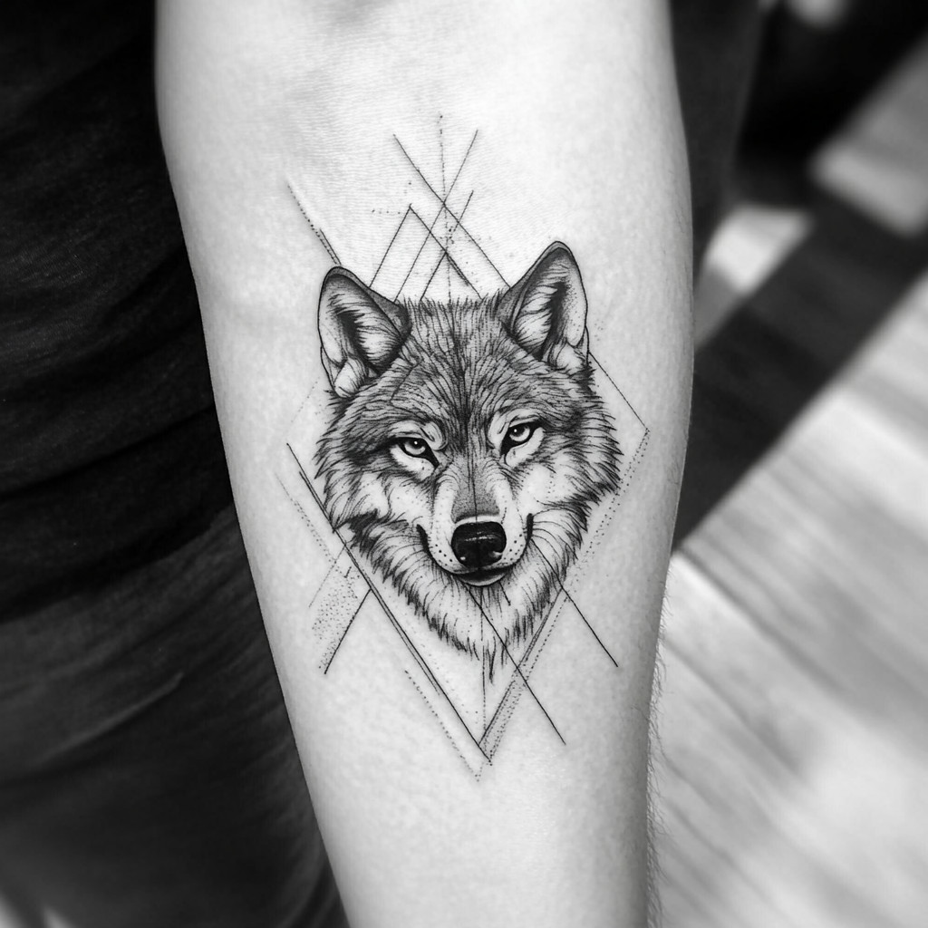 tattoo design wolf