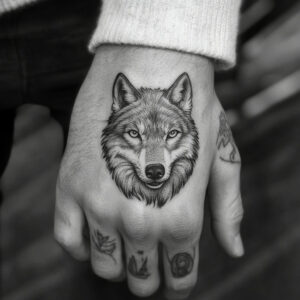 wolf and moon tattoo designs