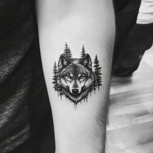 wolf tattoo design