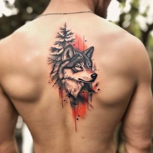 Wolf tattoo designs men