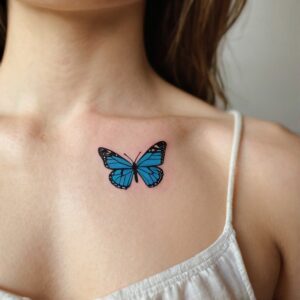 meaningful small butterfly tattoos