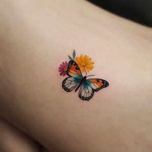 simple butterfly tattoos