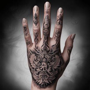 3 star tattoo designs on hand