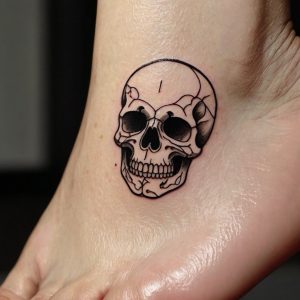 Skull Tattoo Design Outline