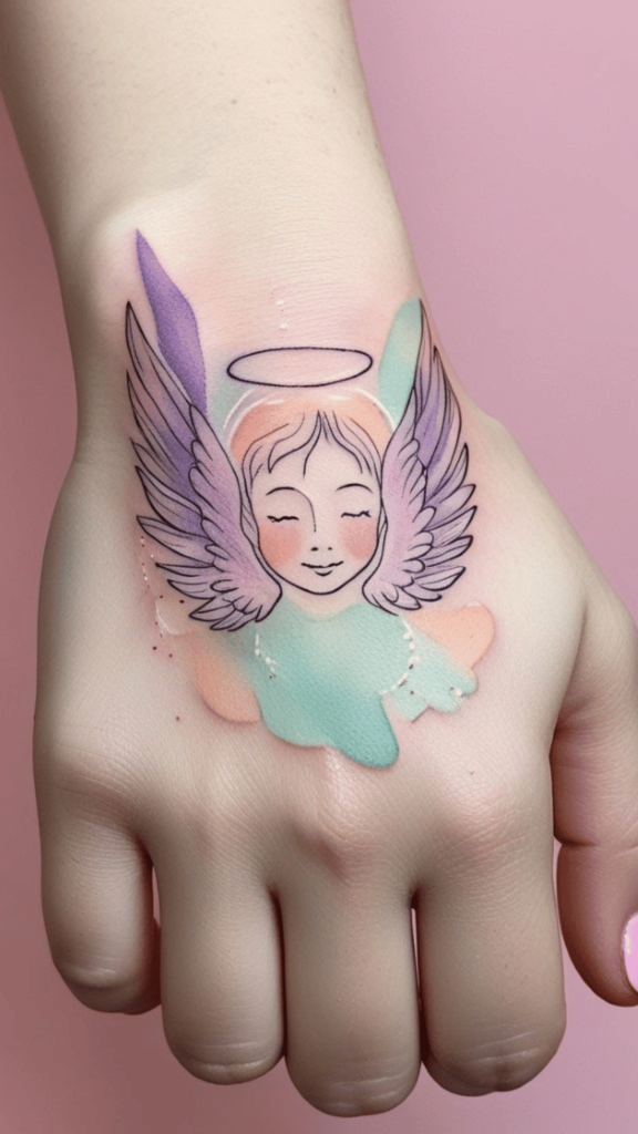 angel and devil tattoo