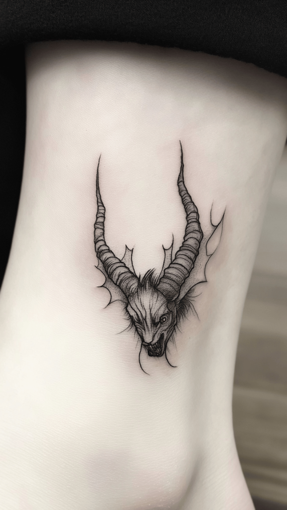 angel demon tattoo