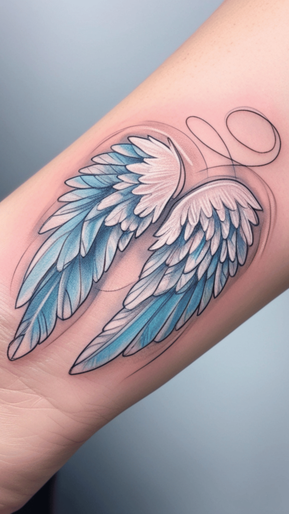 angel devil tattoo