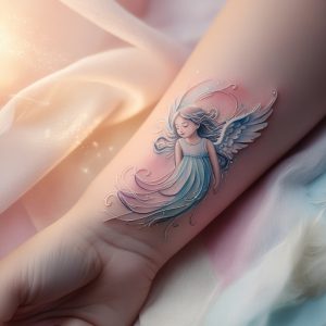 angel hand tattoo