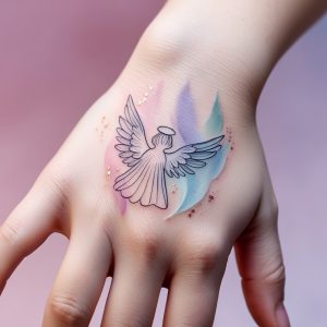 angel tattoo design