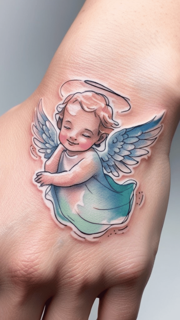 angel tattoos for women