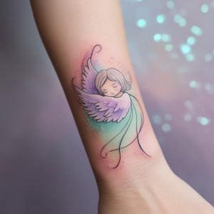 angel wing tattoo