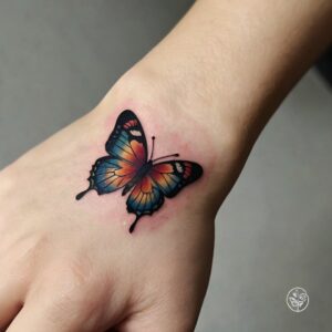 butterfly tattoo designs for hand