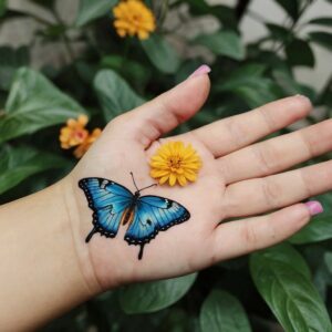 butterfly tattoo designs on hand