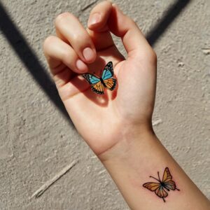 butterfly tattoos for women on wrist