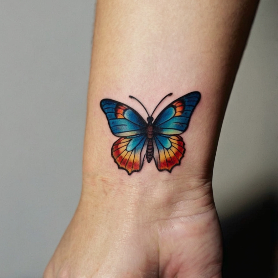 Wrist butterfly tattoo designs | Tattoo Designs World