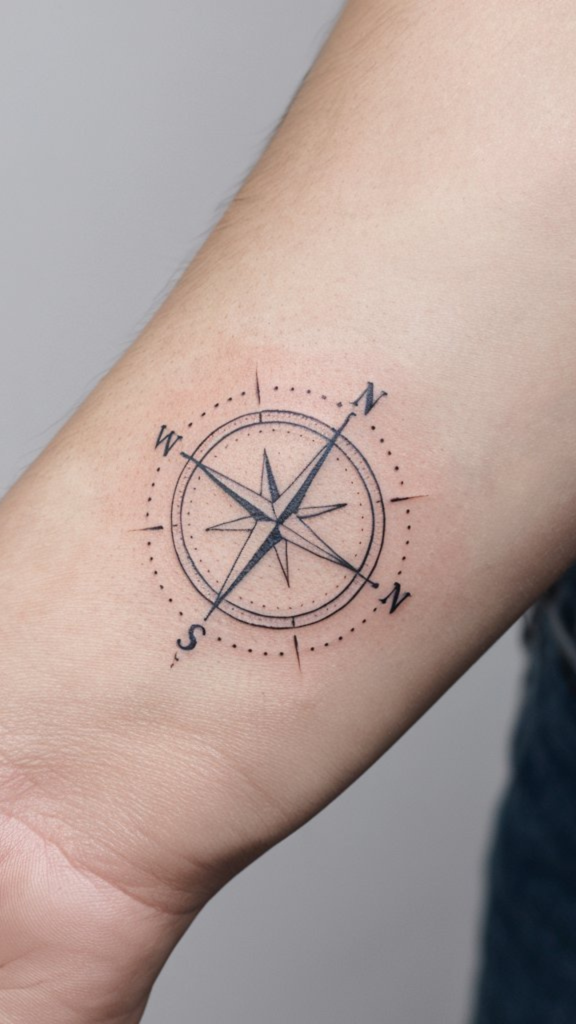 compass tattoo