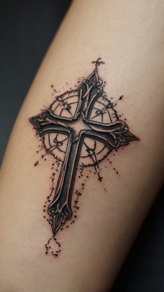 cross tattoo simple