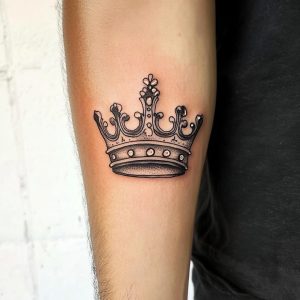 crown king and queen tattoo