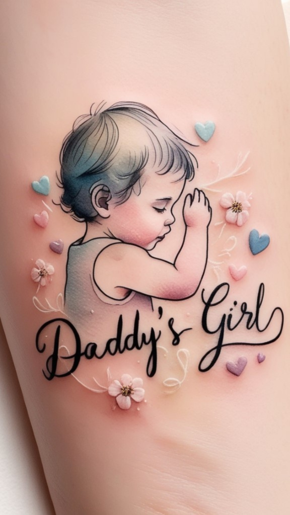 daddy's girl memorial tattoo