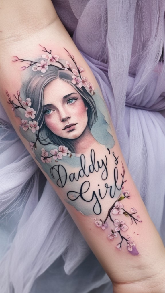 daddy's lil girl tattoo priyanka