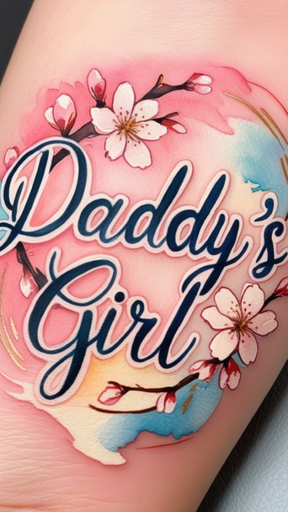 daddy's lil girl tattoo priyanka chopra