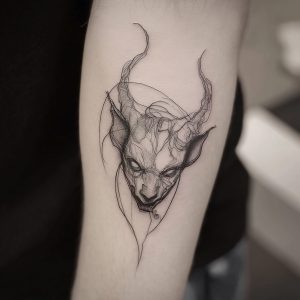 demon design tattoo