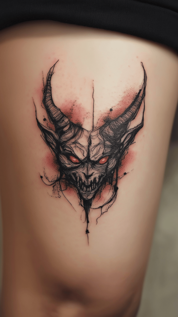 demon tattoo japanese