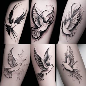 dove neck tattoo