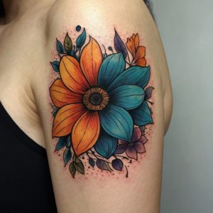 flower arm tattoo