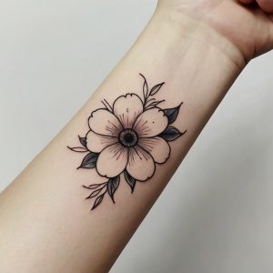 flower arm tattoos for guys