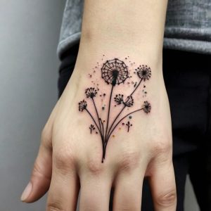 flower of life hand tattoo