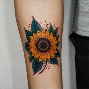 flower sleeve tattoo male