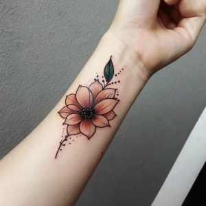 flower tattoo arm