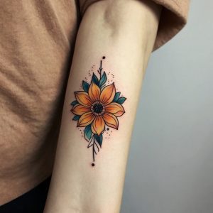 flower tattoos for arms