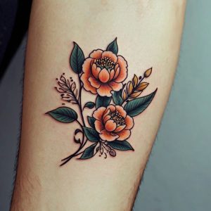 flower tattoos for guys