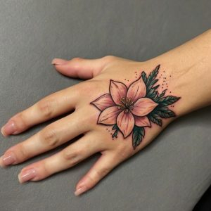 flower tattoos for hand