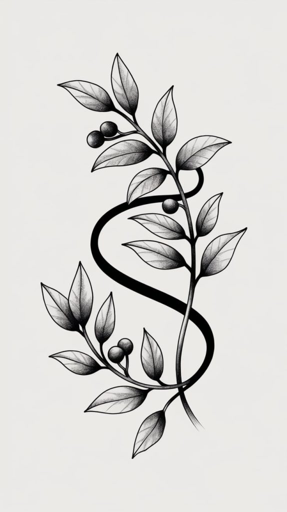 flowering vine tattoos