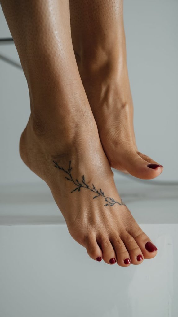 foot tattoo designs for men