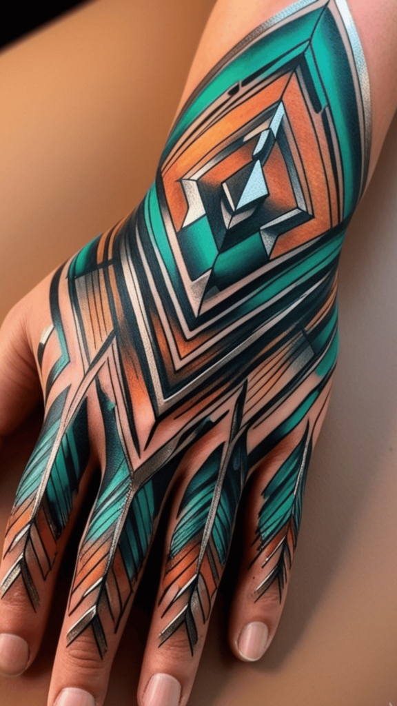 full hand men tattoo