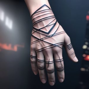 full hand tattoo for black men