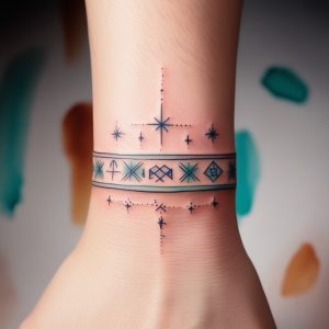 hand band tattoo for boys