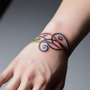 hand band tattoo for men