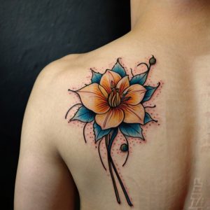 hawaiian flower tattoos for guys