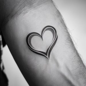 heart female symbol tattoo