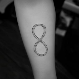 infinity feather tattoo