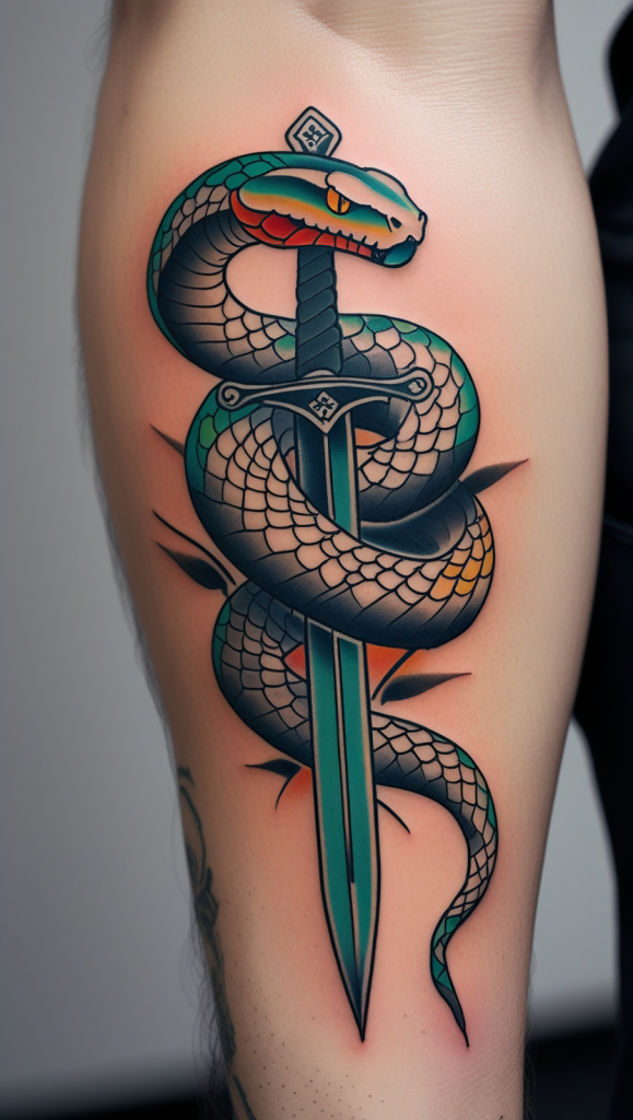 japanese snake tattoo