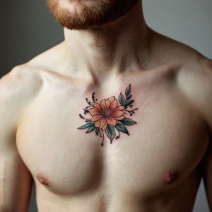 jasmine flower tattoo male